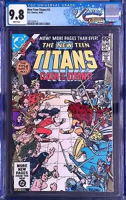 Buy D.C Comics New Teen Titans 12 10/81 FANTAST CGC 9.8 White Pages • 87.95£