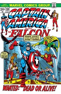 Buy Marvel Comics Captain America Vol 1 #154 1972 5.0 VG/FN 🔑 • 28.11£