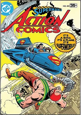 Buy ACTION COMICS #481 COVER PRINT Superman Supergirl Supermobile • 20.01£