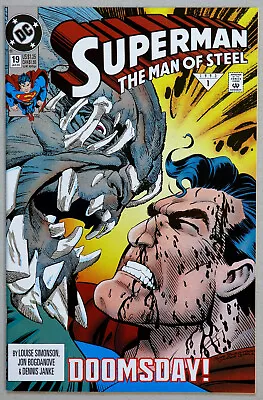Buy Superman Man Of Steel #19 Vol 1 Doomsday - DC Comics - L Simonson - J Bogdanove • 9.95£