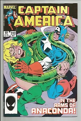 Buy Captain America #310 FN Marvel 1985 1st App Serpent Society + Diamondback MCU • 31.71£