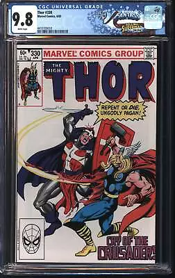 Buy Marvel Thor 330 4/83 FANTAST CGC 9.8 White Pages • 165.24£