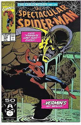 Buy SPECTACUALR SPIDER-MAN 178  (1991) 1st App Dr. Ashley Kafka Queen Goblin~MCU~NM • 15.89£