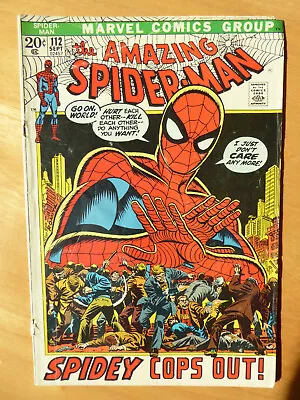 Buy Amazing Spider-Man #112, Vol. 1, Sept. 1972,  Spidey Cops Out , Marvel • 5.92£