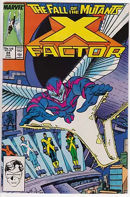 Buy X-Factor #24, Marvel Comics 1988 VF+ 8.5 1st Full Appearance Of Archangel • 47.97£