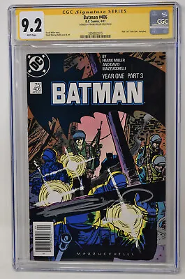 Buy Batman 406 DC 1987 CGC SS 9.2 Signed Frank Miller Year One Newsstand • 201.07£