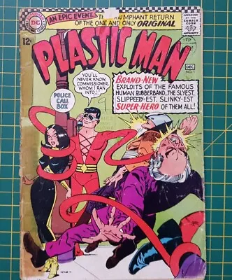 Buy Plastic Man #1 - DC Comics 1966 1st Silver Age App.  See Pics • 25£
