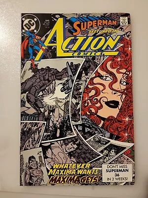 Buy DC Superman In Action Comics #645 1st Maxima + Sazu & Starman 1989 Copper Age C2 • 10.29£