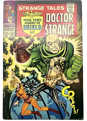 Buy Strange Tales #157  1967  1st Living Tribunal Jim Steranko Nick Fury Marvel VG • 19.70£