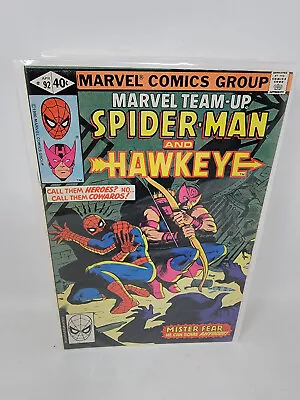 Buy Marvel Team-up #92 Spider-man & Hawkeye *1980* 9.4 • 15.18£