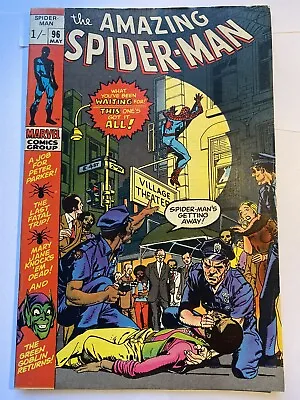 Buy AMAZING SPIDER-MAN #96 Green Goblin No Code Drug Issue Romita Marvel 1971 VF- • 69.95£