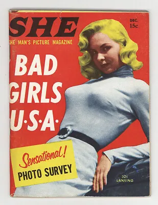 Buy BAD GIRLS USA - SHE #4  Headlights Cover  - Teen-Age CRIME  1956 Pocket Magazine • 20.55£