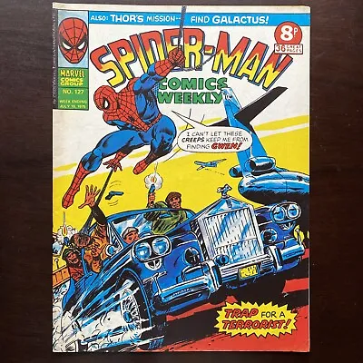Buy Spider-Man Comics Weekly #127 Marvel UK Magazine July 19 1975 Thor • 8.03£