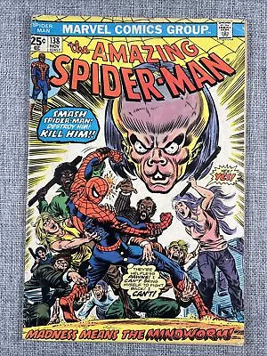 Buy 1974 The Amazing Spider-Man No.138 First Appearance MindWorm • 7.90£