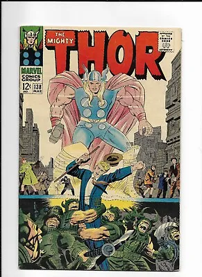 Buy Thor #138 1st Appearance Orikal! Jack Kirby Art Marvel 1967 • 15.80£