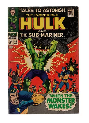 Buy Tales To Astonish #99 - Sub-Mariner & The Hulk - Lower Grade Plus • 16.08£