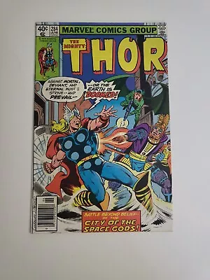 Buy The Mighty THOR #284:  The City Of The Space Gods!  Marvel (1979) VF • 7.90£