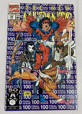Buy The New Mutants #100 - Signed By Rob Liefeld - Excellent Condition - Rare Comic! • 175.90£