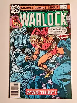 Buy 1976 Marvel Comics - WARLOCK - Comic Book - June # 13 - STAR-THIEF On Mad Planet • 12.01£