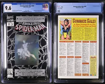 Buy Amazing Spider-Man #365 (Marvel 1992) CGC 9.6 30th Anniversary Hologram Cover • 72.34£