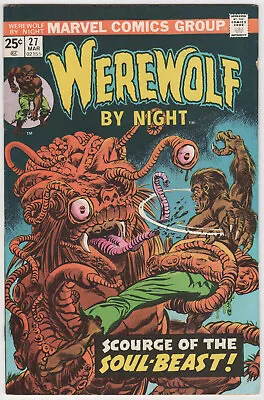 Buy US - Werewolf By Night 27 - 1975 - 5.0/5.5 - Marvel Comics • 6.90£