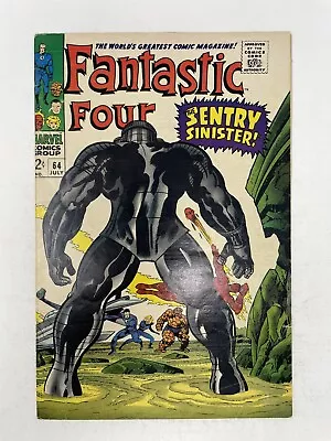 Buy Fantastic Four #64 1st Kree Sentry Jack Kirby Art 1967 Marvel Comics MCU • 24.15£