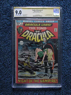 Buy Tomb Of Dracula #1 CGC 9.0 Signature Series Signed Neal Adams 1972 1st Issue • 683.64£