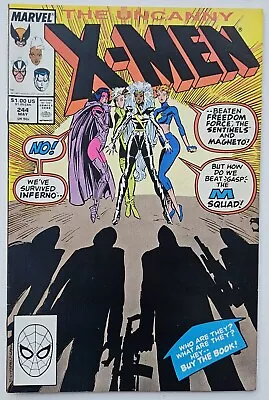 Buy Uncanny X-Men #244 (1989) 1st Appearance Of Jubilee '97 High Grade Marvel VF+ • 22.27£