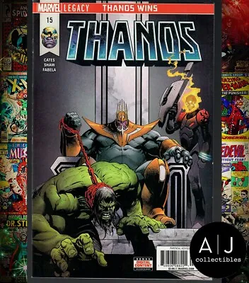 Buy Thanos #15 VF+ 8.5 1st Cameo App Silver Surfer As Fallen One Donny Cates 2018 • 19.13£