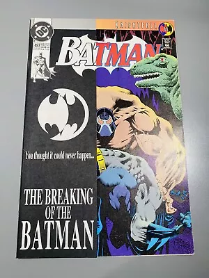 Buy Batman Vs Bane Vintage 1993 DC Comic Book - The Breaking Of Batman #497 • 6.34£