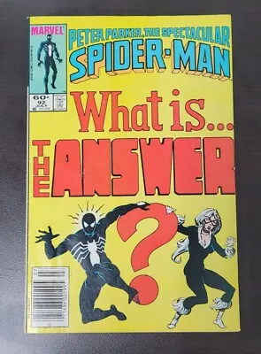 Buy Peter Parker The Spectacular Spider-Man #92 (Marvel, July 1984) Newstand Edition • 3.98£
