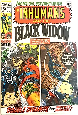 Buy Amazing Adventures. # 1.  Inhumans. Black  Widow. Jack Kirby-cvr. Aug 1970 Vfn- • 44.09£