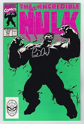 Buy Incredible Hulk #377 VF/NM Signed W/COA Peter David 1991 Marvel Comics • 45.24£