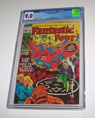Buy Fantastic Four #110 - Marvel 1971 Bronze Age Issue - CGC VF/NM 9.0 • 211.87£