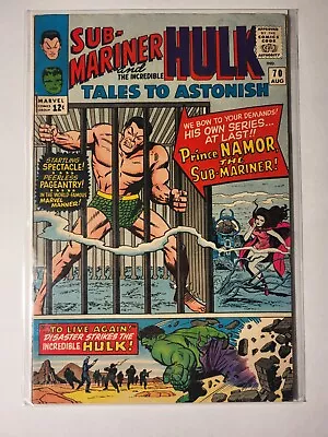 Buy TALES TO ASTONISH #70 Marvel 1965 Sub-Mariner The Hulk 1st App King Neptune Key  • 31.58£