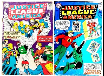 Buy JUSTICE LEAGUE OF AMERICA #21+22 (1963) 1st Silver-age X-over Of JLA/JSA • 79.99£