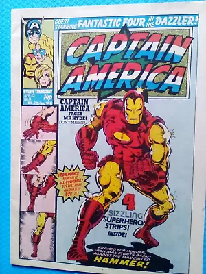 Buy Captain America #9 - Marvel Comics UK -1981 - Weekly - VERY FINE - FIRST PRINT • 3.99£