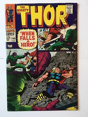 Buy The Mighty Thor #149 FN/VFN (7.0) ( Vol 1 1968) Origin Black Bolt & Inhumans • 46£