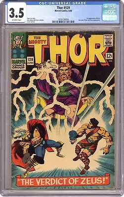 Buy Thor #129 CGC 3.5 1966 3978134004 1st App. Ares In Marvel Universe • 79.95£