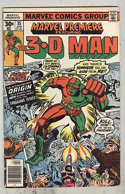 Buy Marvel Premiere #35 April 1977 VG The 3-D Man • 2.76£