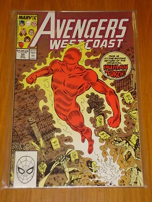 Buy West Coast Avengers #50 Vol 1 Marvel Comic Human Torch November 1989 • 4.99£