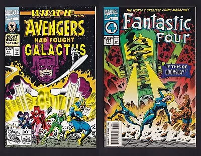 Buy What If...#41 1992 & Fantastic Four #391 1994 Galactus Homage Covers Marvel • 8£