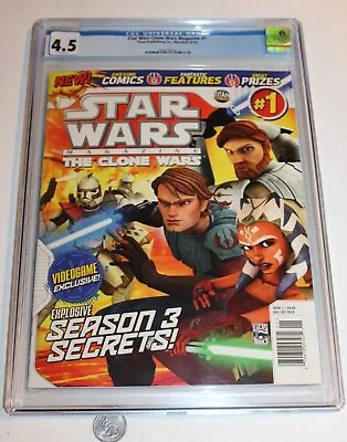 Buy CGC 4.5 Star Wars The Clone Wars Magazine 1 2010 Aksoka Tano Highest Graded Copy • 139.41£