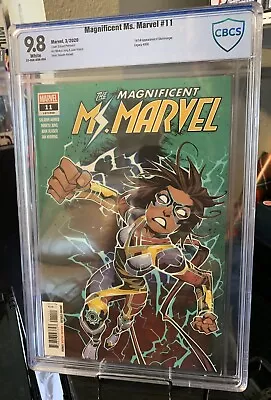 Buy Magnificent Ms. Marvel 11 CBCS 9.8 (2020) - Key: 1st Full App. Of Stormranger • 47.44£