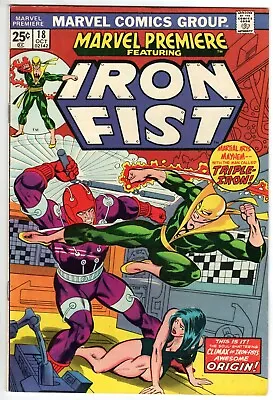 Buy Marvel Premiere #18 Featuring Iron Fist, Fine Condition • 9.49£