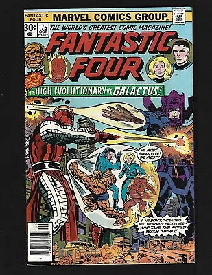 Buy Fantastic Four #175 VF- Kirby High Evolutionary Vs. Galactus Impossible Man • 11.86£