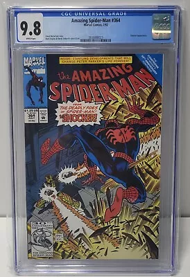 Buy Amazing Spider-Man #364 CGC 9.8 Shocker Appearance Marvel Comics 1992 • 71.95£
