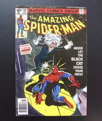 Buy Marvel Comics Group Comic Book Amazing Spider-Man #194 Black Cat 1st Appearance • 139.92£