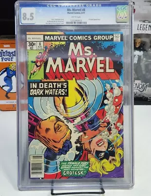 Buy Ms. Marvel #8 CGC 8.5 VF+ Joe Sinnott Cover   Marvel 1977 • 19.77£