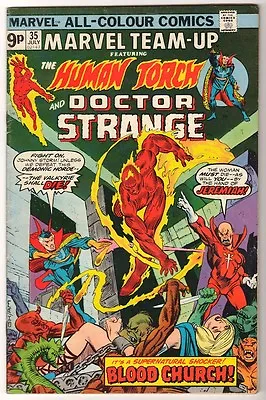 Buy MARVEL TEAM UP Comics DR STRANGE HUMAN TORCH 35 1975 AMAZING FN+ 6.5 • 10.39£
